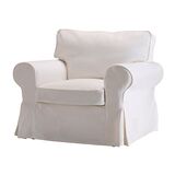 宜家IKEA专业代购 爱克托 单人沙发/扶手椅, 布勒丁 白色