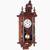 钟报时钟霸王大卧室客厅餐厅木质老式古典钟表 挂钟机械异POWER异