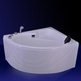 工厂直销全新亚克力1.2-1.5米小尺寸浴缸三角扇形裙边浴缸
