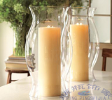 烛台灯罩 玻璃蜡烛杯无底直筒防风风灯 两头通玻璃罩 玻璃筒 特价