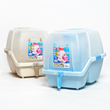 日本IRIS爱丽思猫砂盆 全封闭式单层猫厕所猫沙盆便盆 25省包邮c