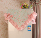 韩版创意棉布加厚布艺盖巾防尘罩家居装饰盖布床头柜罩冰箱罩包邮