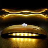 Koluz LED红外线人体自动双感应小夜灯智能光控过道灯应急蚕豆灯