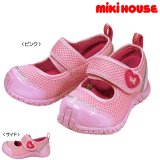 9折现货 日本儿童mikihouse14年新款夏季女宝宝粉色护指透气凉鞋
