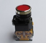 高品质 批发 按钮开关LA38-11S/203 平钮自锁式 红绿黄