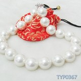 蒙奇奇款正品南洋贝珠珍珠项链20mm超大新娘配饰夸张亮白礼品