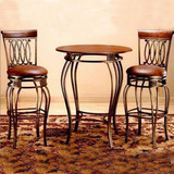 法式铁艺实木沙发桌椅三件套阳台户外庭院桌椅套件咖啡馆桌椅组合