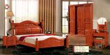 卧室家具套装组合橡木床双人床实木床头柜橡木衣柜橡木梳妆台凳2