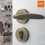 德国EKF门锁欧式青古铜室内门锁 分体卧室房门锁具实木门把手
