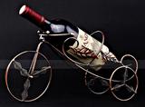 家居欧式放红酒架创意葡萄酒架子复古铁艺摆件时尚简约酒瓶架包邮