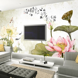 现代中式彩绘水墨3D立体无缝壁画客厅卧室电视背景墙纸无纺布壁纸
