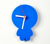 卡通小人创意挂钟客厅静音石英钟儿童个性钟表装饰时钟艺术挂表