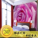 中式3D立体浪漫玫瑰花大型壁画简约花卉客厅卧室沙发电视背景墙纸