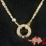 香港专柜Cartier卡地亚 18K黄金 LOVE钻石项链 B7219500 证书发票