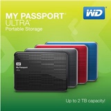 WD/西部数据My Passport Ultra 2T/TB 超薄移动硬盘