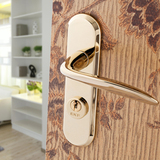 德国EKF 现代室内门锁锁具 卧室执手实木门把手铜锁芯 特价套餐