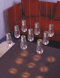 现代简约9头清光玻璃小灯泡水灯低压吊灯 卧室灯 客厅灯 餐厅灯