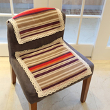 彩条棉线编织简约风格椅垫|坐垫|餐椅屁股办公室座垫冬季棉麻板凳