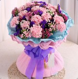 上海鲜花速递康乃馨花束礼盒同城配送母亲节生日礼物全国礼盒鲜花