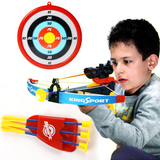 迷彩射击弓箭打靶套装可发射软弹枪连发手枪儿童男孩玩具枪弩