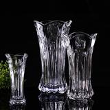 欧式透明玻璃大花瓶大号富贵竹水培大花瓶客厅摆件装饰工艺品
