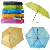 满百包邮 创意荧光点PVC透明塑料折叠伞 糖果色个性韩国学生雨伞