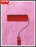 8寸红色硬胶压花滚筒质感艺术涂料花纹滚筒硅藻泥施工工具2018T