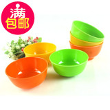 仿陶瓷餐具套装创意日韩式碗彩色碗密胺塑料碗加厚小饭碗批发