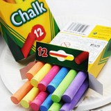 进口美国Crayola绘儿乐环保绘画彩色粉笔12支装51-0816儿童小孩用