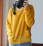 斯琴阿达尼专柜正品 2012新款秋冬长袖套头针织衫 毛衣-2色