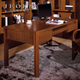 乔克斯实木框架书桌椅组合 简约写字台书房电脑桌1.2/1.5米书台