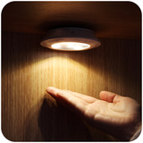 朗美科 创意LED橱柜灯电池拍拍灯暖光触摸小夜灯感应灯卧室床头灯