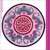 中国风民族中式复古典布艺茶杯垫碗垫隔热垫盘垫送老外五福临门喜