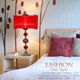 欧式现代台灯卧室床头婚庆红色结婚礼物新房陶瓷复古LED包邮台灯