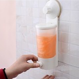 包邮双庆手动洗手液皂液器 吸盘壁挂式沐浴液皂液盒 皂液瓶给皂器