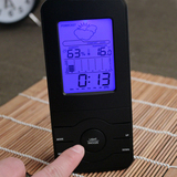 优斯 闹钟 创意静音夜光 家用室内电子时钟带温度湿度计带背光