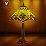 蒂凡尼美式台灯欧式复古巴洛克地中海卧室床头灯简约时尚创意台灯