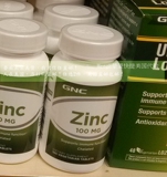 美国代购直邮 GNC Zinc锌片 葡萄糖酸锌 100mg100粒