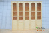 广州全实木松木环保家具书房单门两门三门促销书柜书桌组合柜定制
