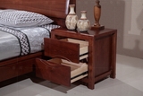 中式现代全实木床头柜纯实木老榆木床头柜浅色简约特价床头柜