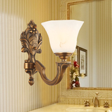 欧式全铜复古壁灯客厅过道卧室灯饰阳台简约床头灯具美式仿古创意