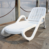 沙滩椅ABS躺椅豪华躺床塑料躺椅特斯林椅网布躺椅折叠椅午休椅