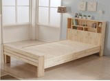特价书架成人床实木单人床儿童床松木床双人床双人1.2米1.5米定做