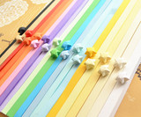 糖果色折纸星星成品幸运星星星折纸千纸鹤折纸纯色混色手工材料