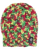 colum*bia哥伦比亚 红绿黄毛线帽子7-16岁大童