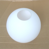 玻璃灯罩 灯具配件E27灯头奶白开口灯罩 球形罩 吊灯灯罩