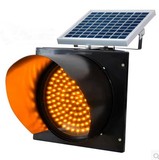 太阳能爆闪灯 太阳能黄闪灯带慢字 交通设施警示太阳能灯300