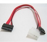 笔记本SATA光驱转台式机SATA+电源转接线 串口笔记本光驱SATA线