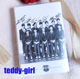 EXO EXO-M EXO-K 背面集体签名版 胶套本记事本笔记本日记本子
