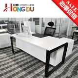 上海时尚办公家具简约现代老板桌1.8米白色特价经理办公桌大班台